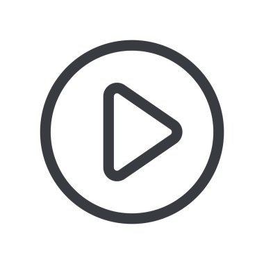 Çalma düğmesinin vektör illüstrasyon simgesi 