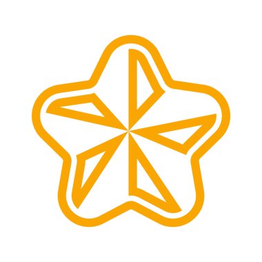 yıldız simgesi vektör illüstrasyonu