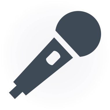 mikrofon simgesi vektör illüstrasyonu