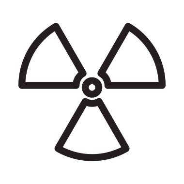 radyasyon çizgisi vektör simgesi