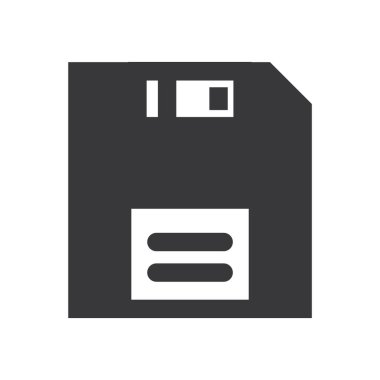 Disket disk simgesi vektör illüstrasyonu
