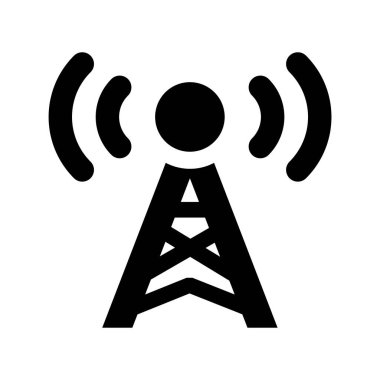 minimalist vektör illüstrasyonu, sinyal simgesi