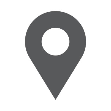 konum pin simgesi vektör illüstrasyonu