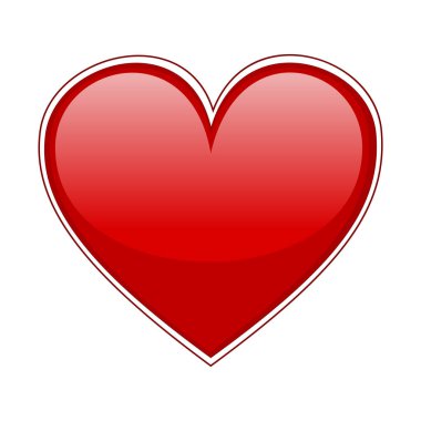 Arka planda kalp ikonu var. Aşk logosu kalp çizimi.