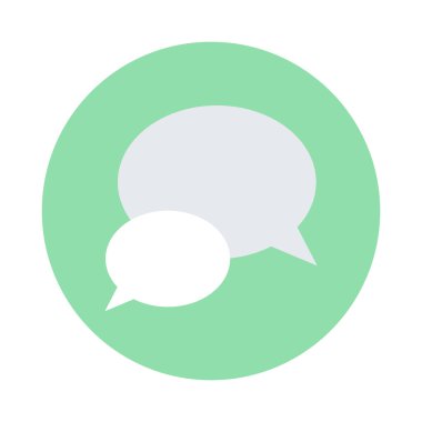 Sohbet kabarcığı vektör illüstrasyonu