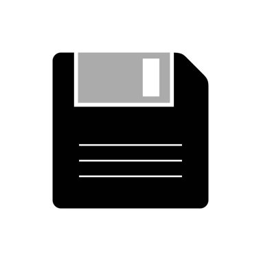 Disket disk simgesi vektör illüstrasyonu