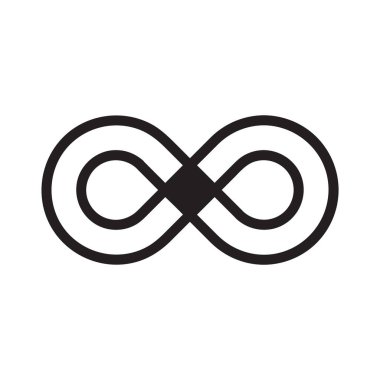 Sonsuzluk vektör logo tasarım şablonu
