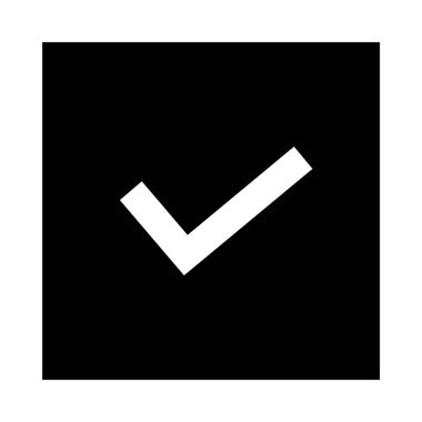 Kontrol işaretinin vektör çizimi