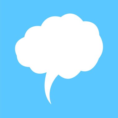 Konuşma balonu ikonu. vektör illüstrasyonu