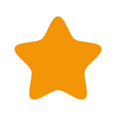 Bir yıldızın vektör illüstrasyon simgesi