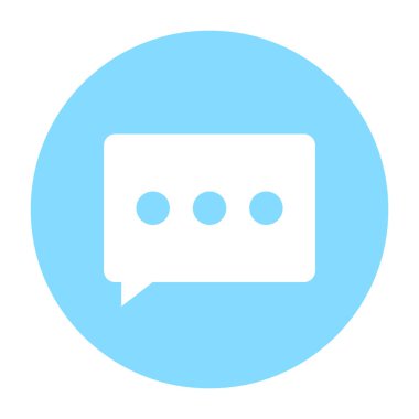 Sohbet ikonu. vektör illüstrasyonu