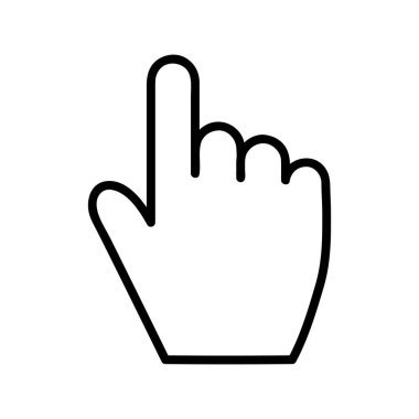 Web işaretçisinin vektör illüstrasyon simgesi