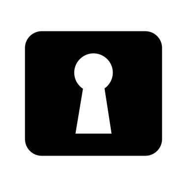 asma kilit ikon vektör çizimi