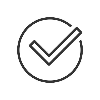 Kontrol işaretinin vektör çizimi