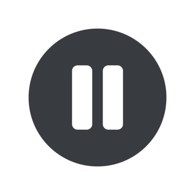 duraklat simgesi, vektör illüstrasyonu