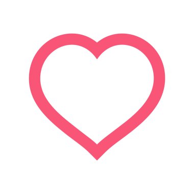 Arka planda kalp ikonu var. Aşk logosu kalp çizimi.