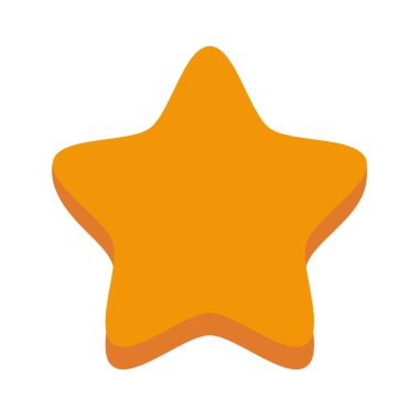 Bir yıldızın vektör illüstrasyon simgesi