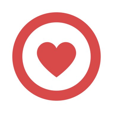 Arka planda kalp ikonu var. Aşk logosu kalp çizimi.