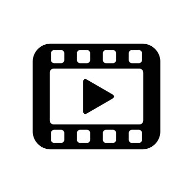 video simgesi vektör illüstrasyonu