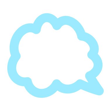 Bulut. Web simgesi basit illüstrasyon