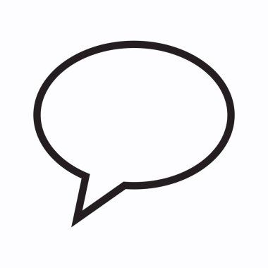 konuşma balonu ikonu vektör illüstrasyon tasarımı