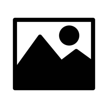 minimalist vektör illüstrasyonu, fotoğraf simgesi