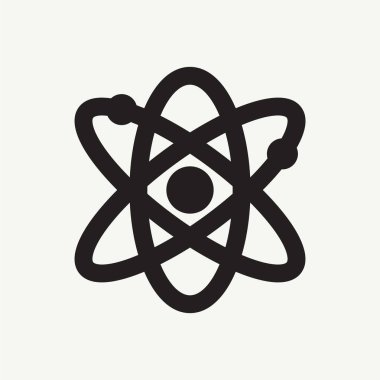 atom. Web simgesi basit illüstrasyon