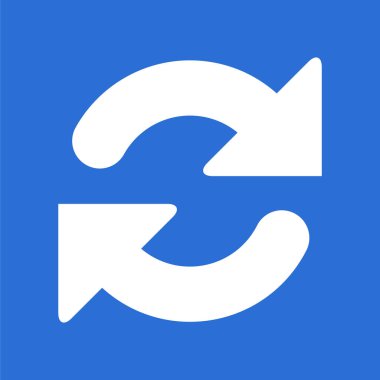 Simgeyi tazele. düz tasarım biçimi.