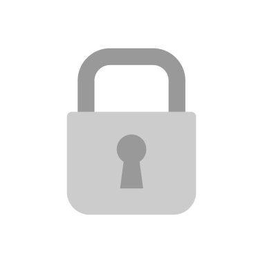 asma kilit ikon vektör çizimi