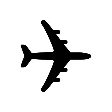 Bir düzlemin vektör illüstrasyon simgesi