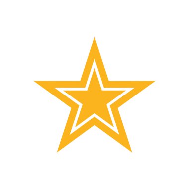 yıldız simgesi vektör illüstrasyonu