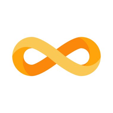 Sonsuzluk vektör logo tasarım şablonu