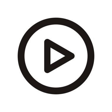 Çalma düğmesinin vektör illüstrasyon simgesi 