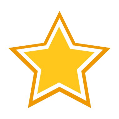 yıldız simgesi vektör illüstrasyonu