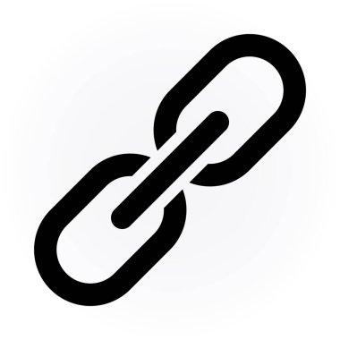 bağlantı düz vektör simgesi