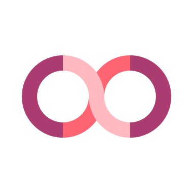 Sonsuzluk vektör logo tasarım şablonu