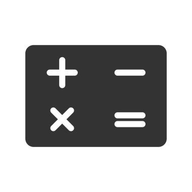 Hesap makinesi düz Stil simge vektör çizim