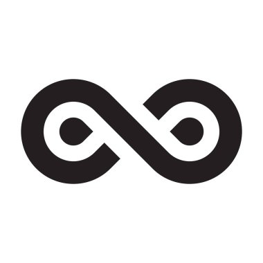 Sonsuzluk vektör logo tasarım şablonu