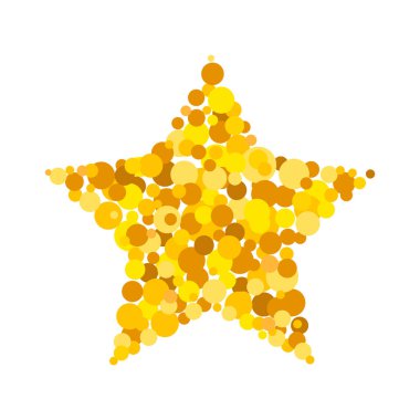 Beyaz arka planda yalıtılmış yıldız vektör simgesi