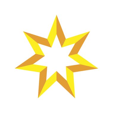 yıldız simgesi vektör illüstrasyonu