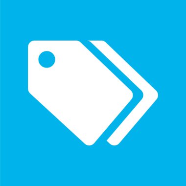 Etiket simgesi, vektör illüstrasyonu. düz tasarım biçimi