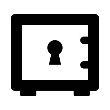 Güvendesin. Web simgesi basit illüstrasyon