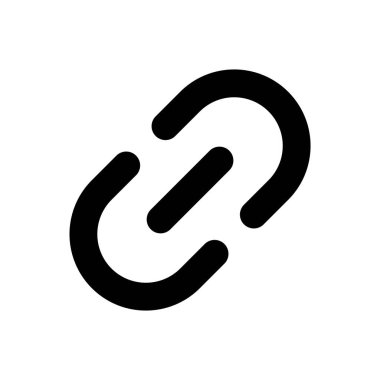 bağlantı düz vektör simgesi