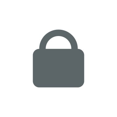 asma kilit ikon vektör çizimi