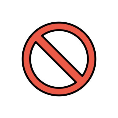 Dumanlı ikon vektör illüstrasyonu yok