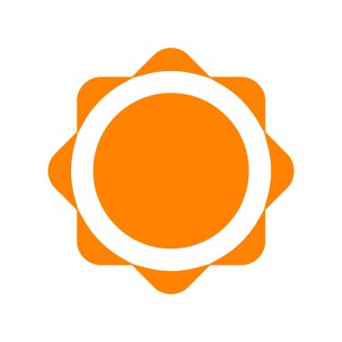 Güneş Simgesi Vektör illüstrasyonu