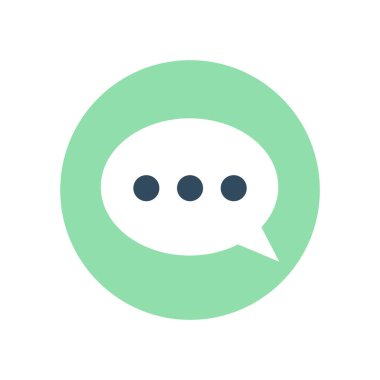 konuşma balonu simgesi, vektör illüstrasyonu