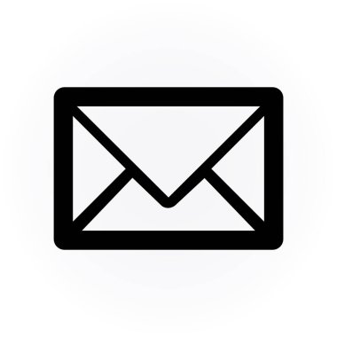 zarf e- posta simgesi vektör illüstrasyonu