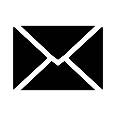 zarf e- posta simgesi vektör illüstrasyonu