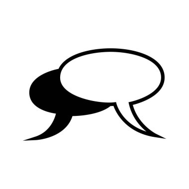 konuşma balonu ikonu vektör illüstrasyon tasarımı